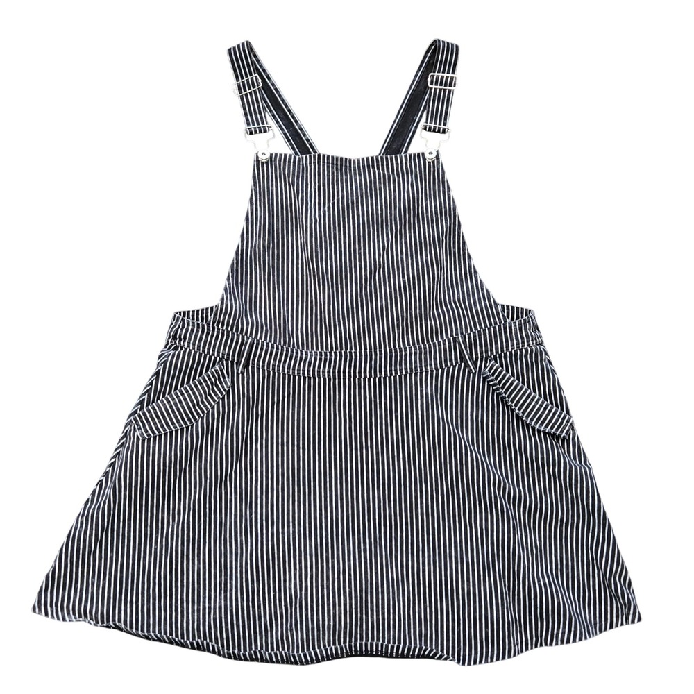 Striped Black & White Overall Skirt